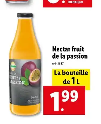 Lidl Nectar fruit de la passion offre