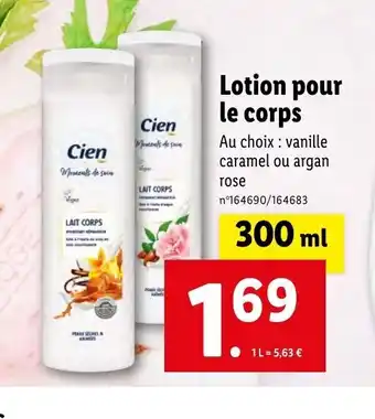 Lidl Lotion pour le corps offre