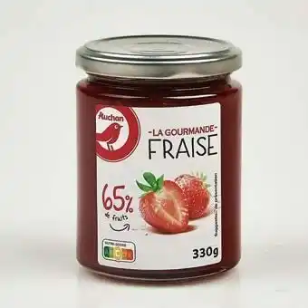 Auchan CONFITURE LA GOURMANDE FRAISE offre