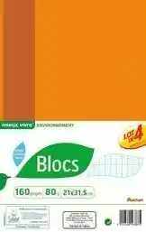 Auchan BLOCS DE COURS offre