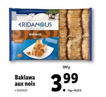 Lidl Baklawa aux noix offre