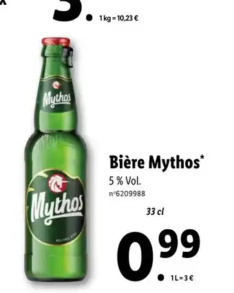 Lidl Bière Mythos* offre