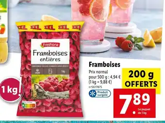 Lidl Framboises offre