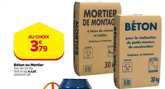 Weldom Béton ou mortier offre