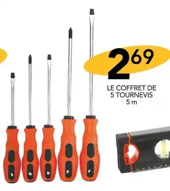Stokomani Crafton le coffret de 5 tournevis offre
