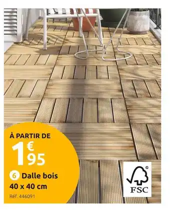 Mr Bricolage Dalle bois offre