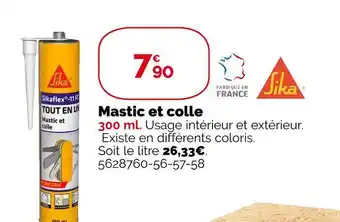Weldom Sika mastic et colle offre