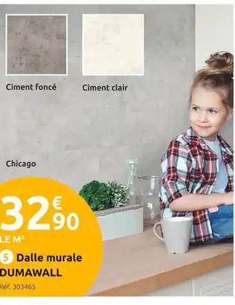 Mr Bricolage Dalle murale dumawall offre