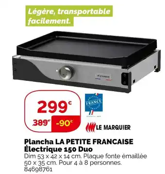 Weldom Plancha la petite francaise électrique 150 duo offre
