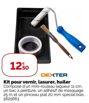 Weldom Dexter kit pour vernir, lasurer, huiler offre