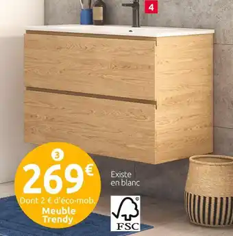 Mr Bricolage Meuble vasque à suspendre trendy offre