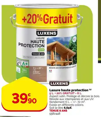 Weldom Luxens lasure haute protection (1) offre