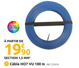 Mr Bricolage Câble ho7 vu 100 m offre