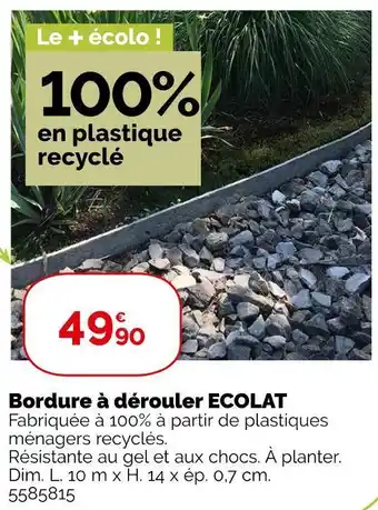Bordure à dérouler ecolat