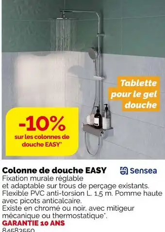 Weldom Sensea colonne de douche easy offre