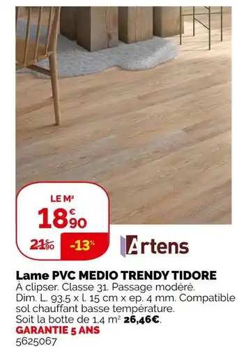 Weldom Artens lame pvc medio trendy tidore offre