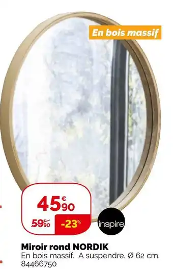 Weldom Inspire miroir rond nordik offre