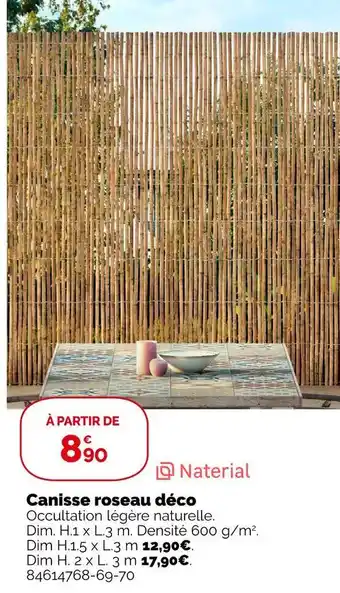Weldom Naterial canisse roseau déco offre