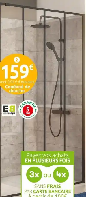 Mr Bricolage Essebagno combiné de douche thermostatique essegoia offre