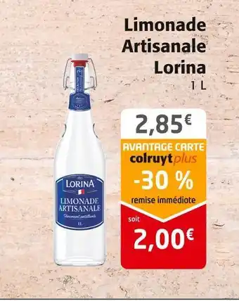 Colruyt Lorina limonade artisanale lorina offre
