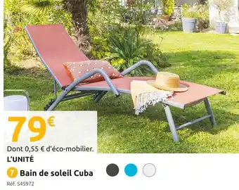 Mr Bricolage Bain de soleil cuba offre