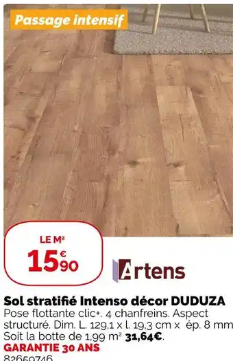 Weldom Artens sol stratifié intenso décor duduza offre