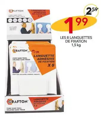 Crafton les 8 languettes de fixation