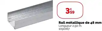Weldom Rail métallique de 48 mm offre
