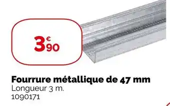 Fourrure métallique de 47 mm