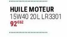 Gamm vert Huile moteur offre