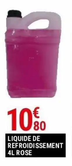 Liquide de refroidissement 4l rose
