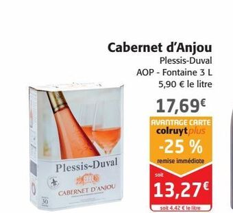 Colruyt Cabernet d`anjou offre