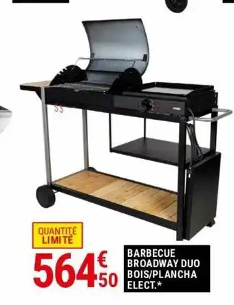 Gamm vert Barbecue broadway duo bois/plancha elect offre