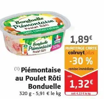 Colruyt Piémontaise au poulet rôti bonduelle offre