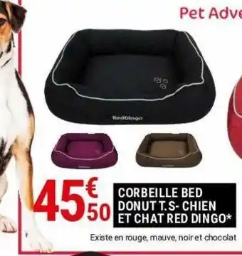 Gamm vert Corbeille bed donut t.s- chien et chat red dingo offre