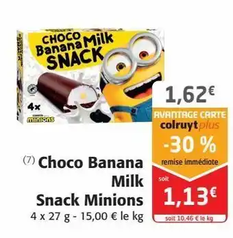 Choco banana milk snack minions