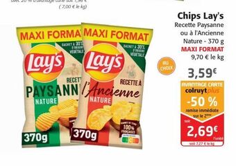Colruyt Chips lay's offre