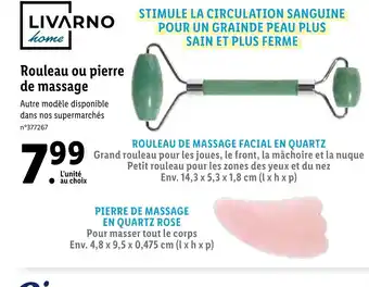 Lidl LIVARNO home Rouleau ou pierre de massage offre