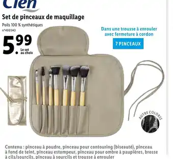 Set de pinceaux de maquillage