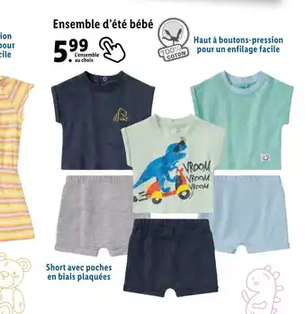 Lidl Ensemble d'été bébé offre