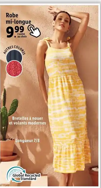 Lidl Robe mi-longue offre