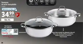 Lidl Sauteuse en acier inoxydable offre