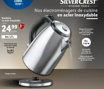 Lidl Bouilloire en acier inoxydable offre