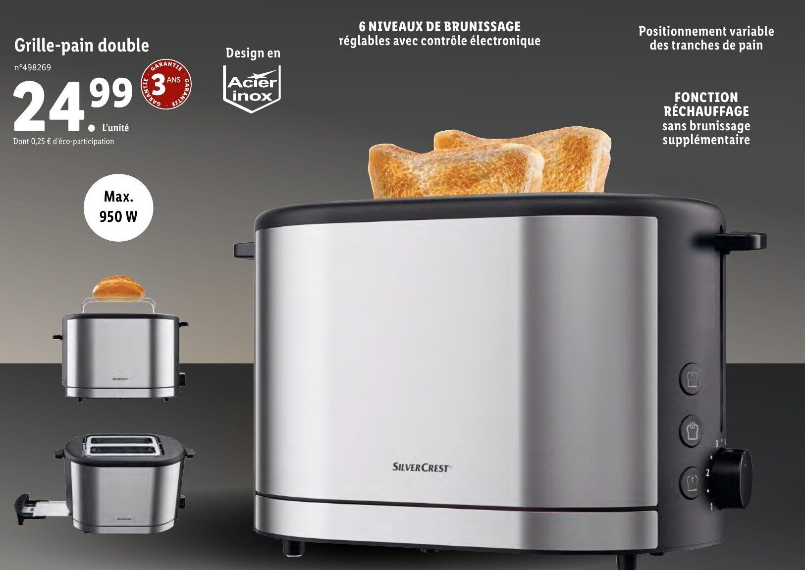 Promo Grillepain double chez Lidl