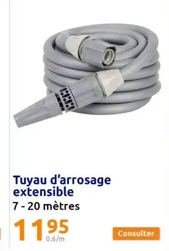 Action Tuyau d'arrosage extensible 7- 20 mètres offre