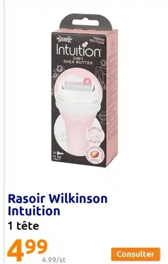 Action Rasoir Wilkinson Intuition offre