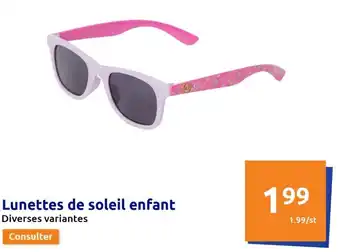 Action Lunettes de soleil enfant offre