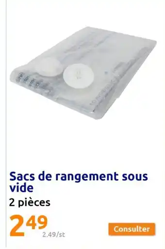 Action Sacs de rangement sous vide offre