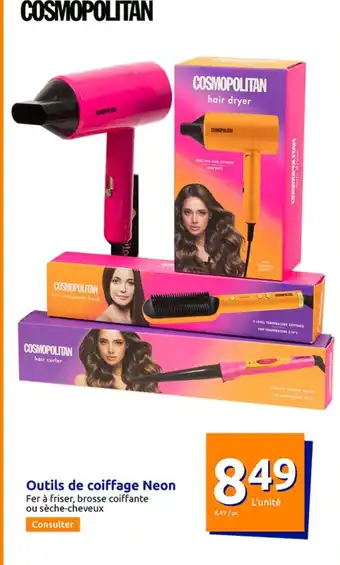 Action Outils de coiffage Neon offre