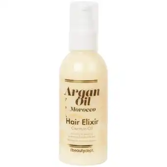 Action Élixir capillaire the beauty dept. huile d'argan offre